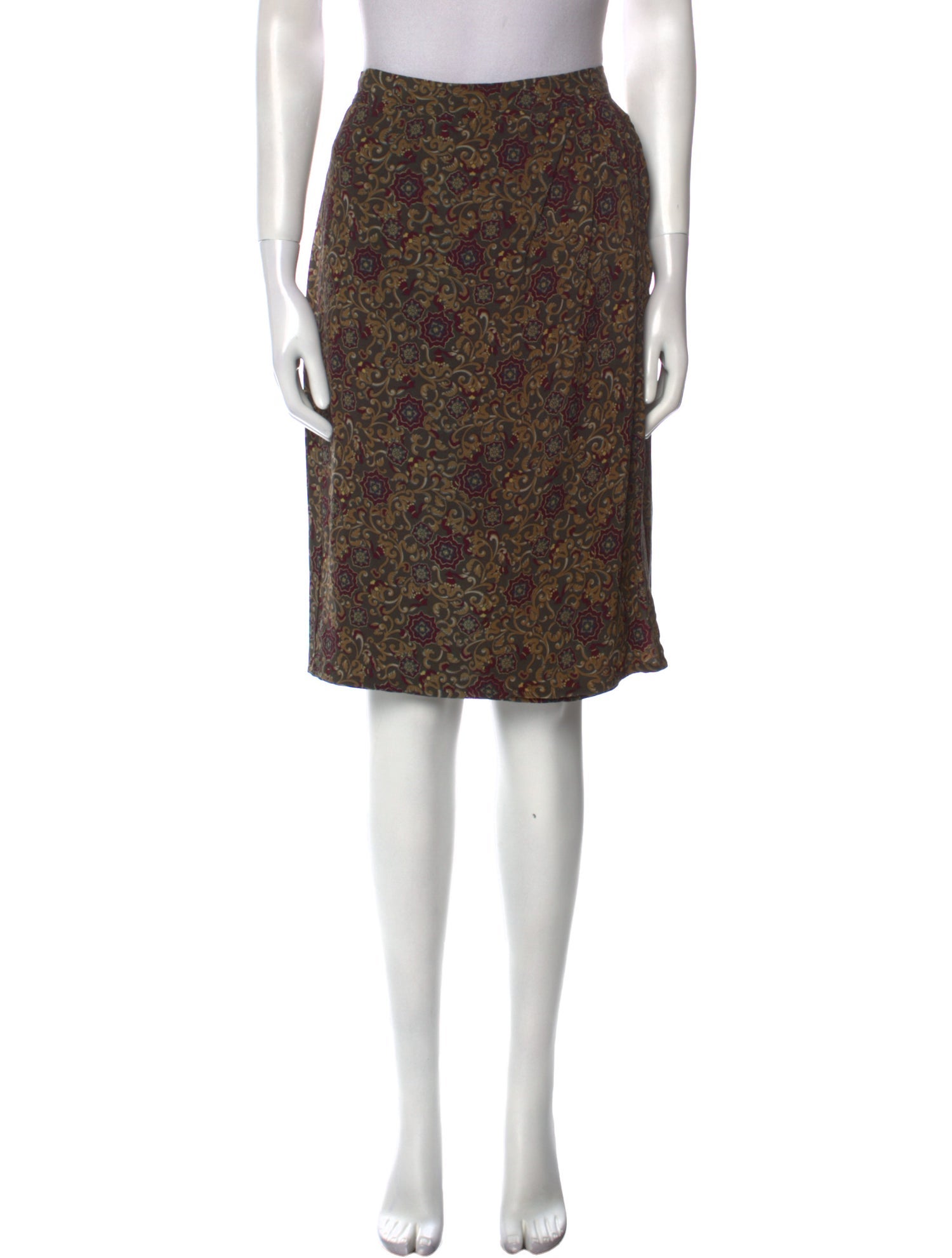 Valentino Silk Knee-Length Skirt