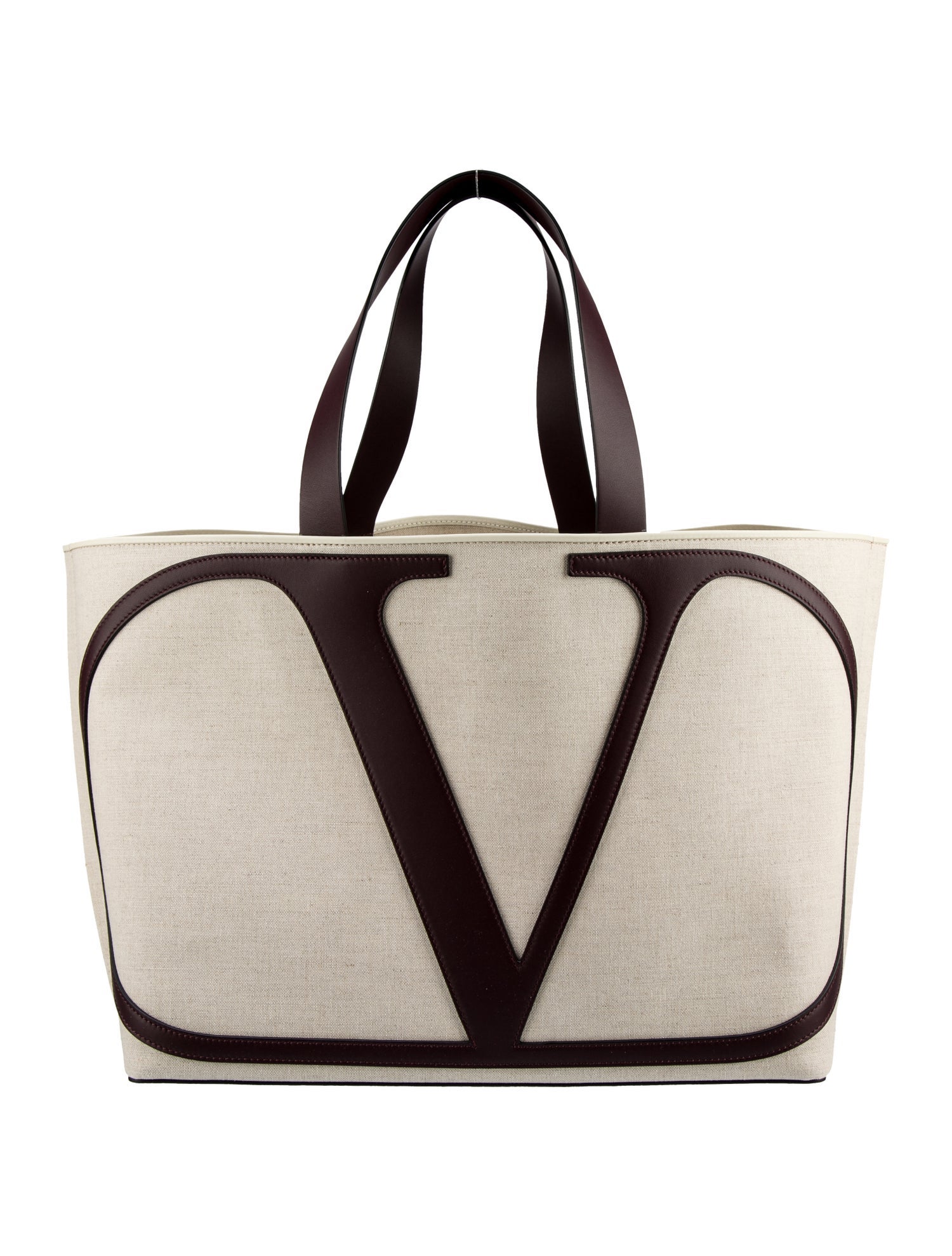 Valentino Canvas VLogo Tote Bag