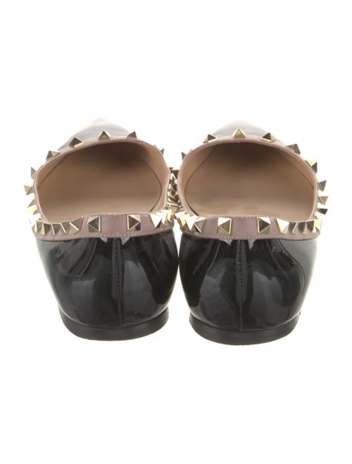 Valentino Rockstud Accents Patent Leather Flats
