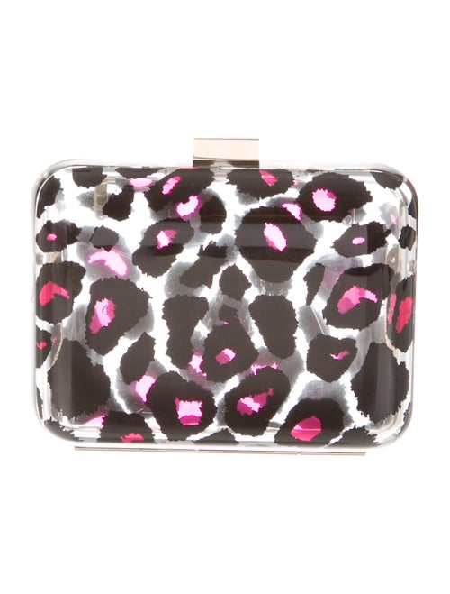 Valentino Leopard Print Resin Clutch