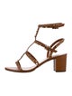 Valentino Leather Studded Accents Gladiator Sandals