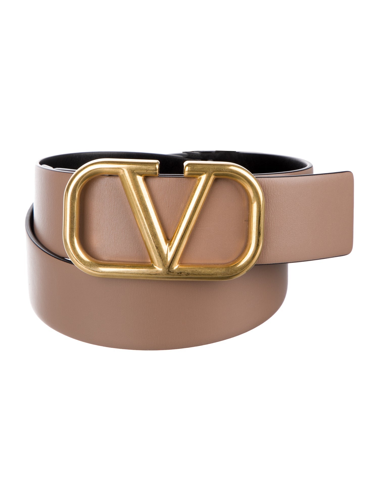 Valentino Leather Belt Neutrals Belts, Accessories VAL414682 The