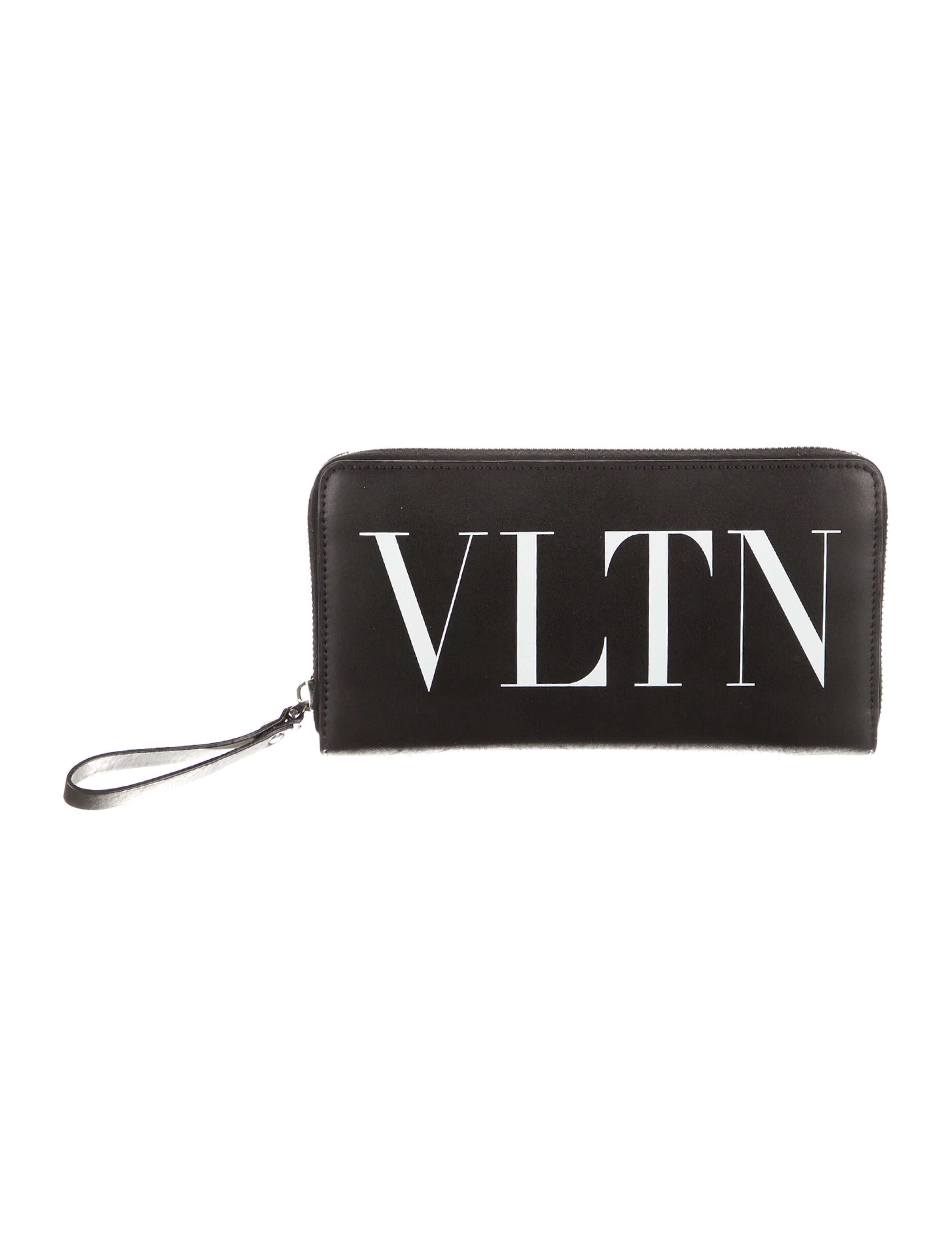 Valentino Leather Printed Wristlet