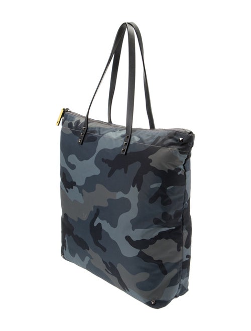 Valentino Camo Rockstud Tote