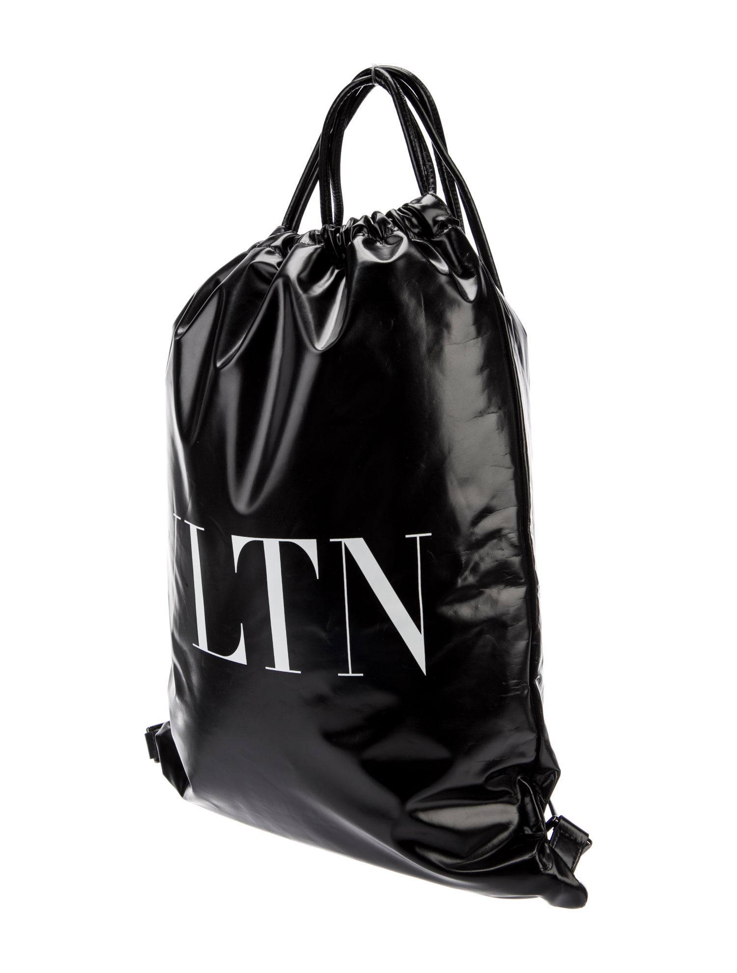 Valentino VLTN Leather Drawstring Backpack