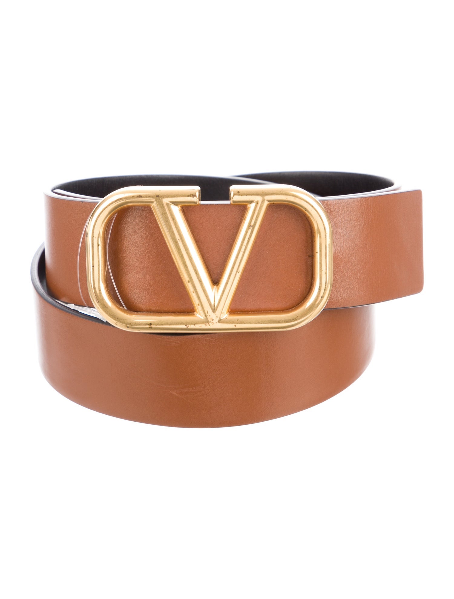 Valentino Vlogo Leather Belt Kit Brown Belts, Accessories VAL415992