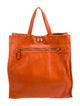 Valentino Solid Leather Tote Bag