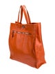 Valentino Solid Leather Tote Bag