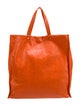 Valentino Solid Leather Tote Bag