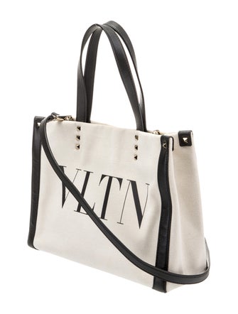 Valentino VLTN Print Canvas Tote