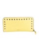 Valentino Rockstud Accents Leather Continental Wallet