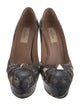 Valentino Rockstud Accents Animal Print Pumps