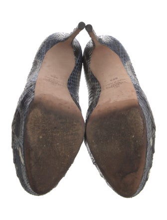 Valentino Rockstud Accents Animal Print Pumps