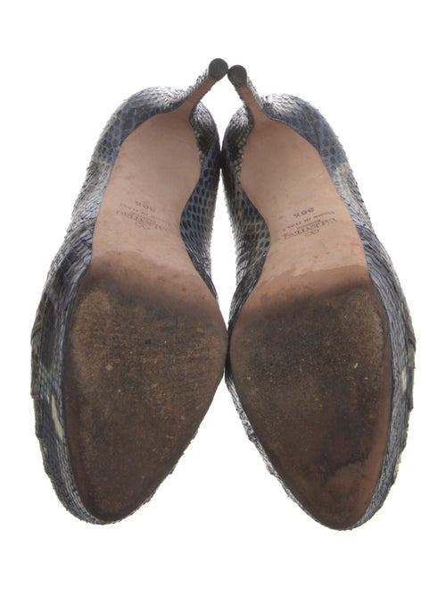 Valentino Rockstud Accents Animal Print Pumps