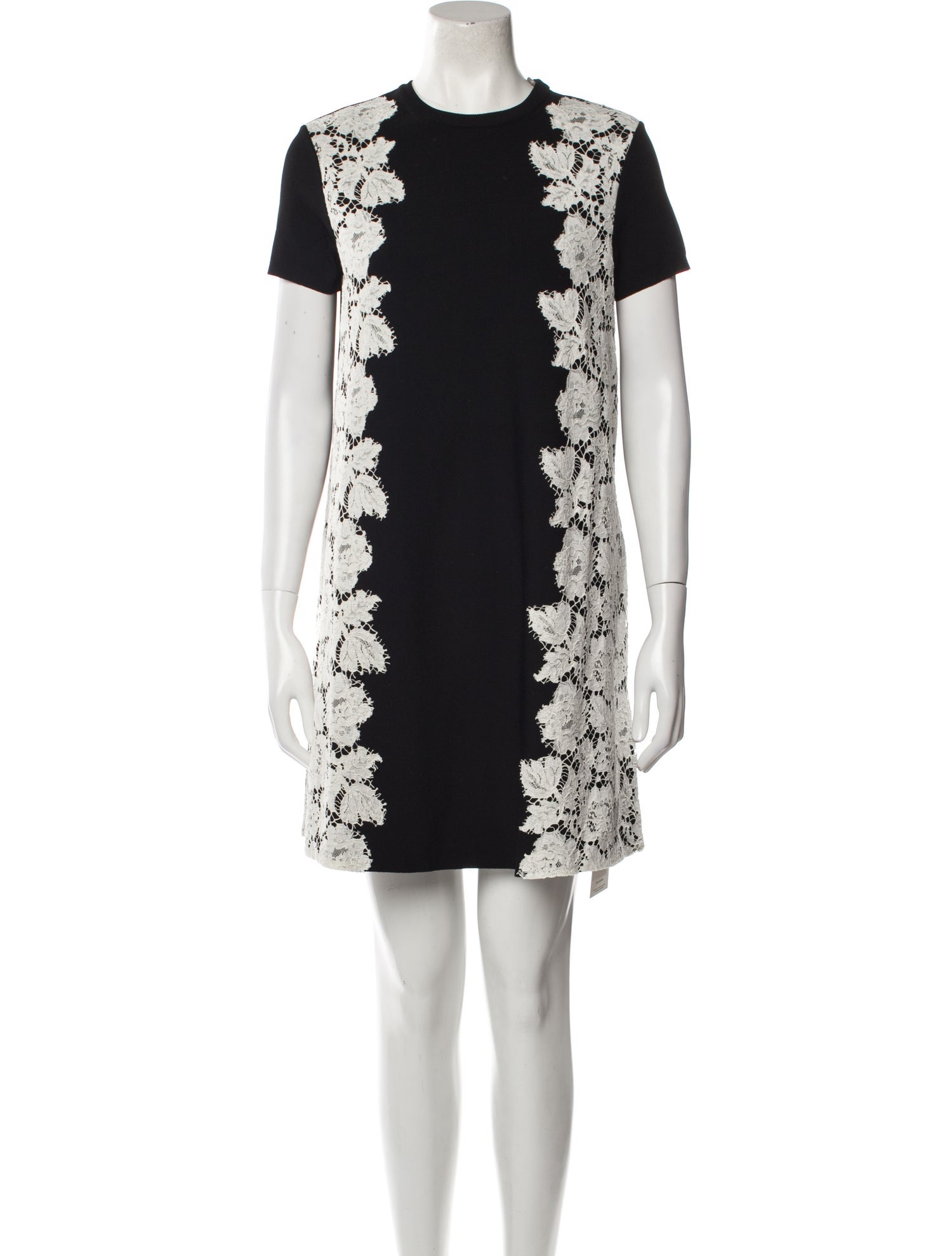 green emerald velvet dress Valentino Multi & Black Floral Print Silk & Lace Dress sz 8 l Michael's  Luxury Consignment – Michael's Consignment NYC main image 1