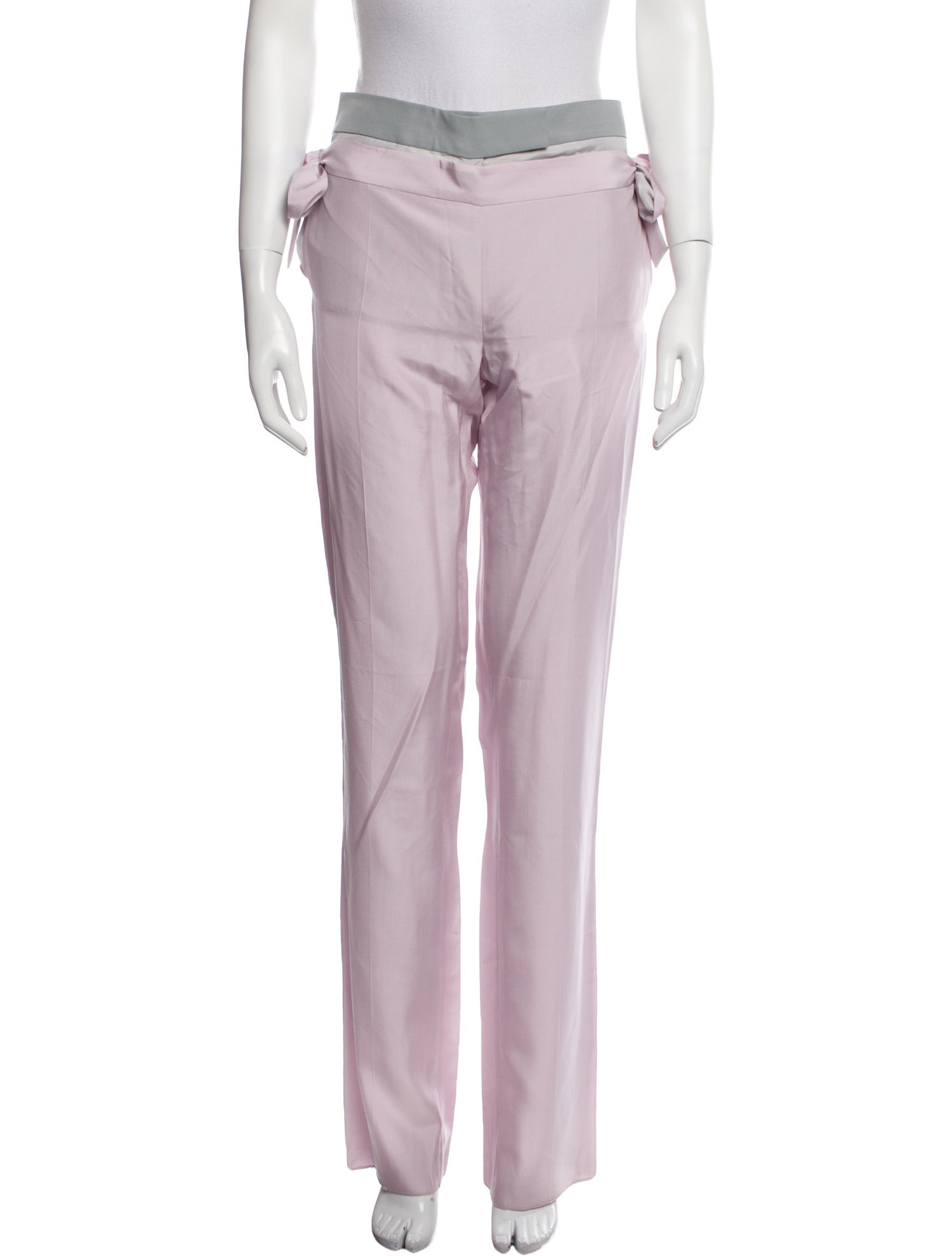 Valentino Silk Straight Leg Pants
