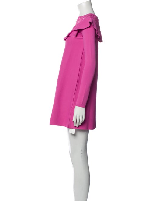 Valentino Bateau Neckline Mini Dress