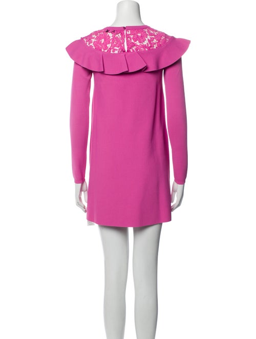 Valentino Bateau Neckline Mini Dress