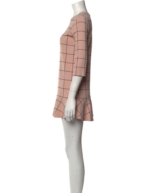 Valentino Plaid Print Mini Dress