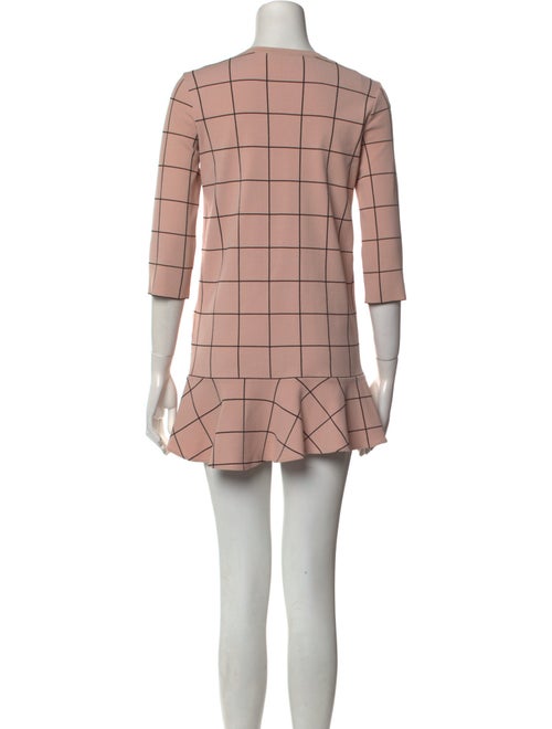Valentino Plaid Print Mini Dress