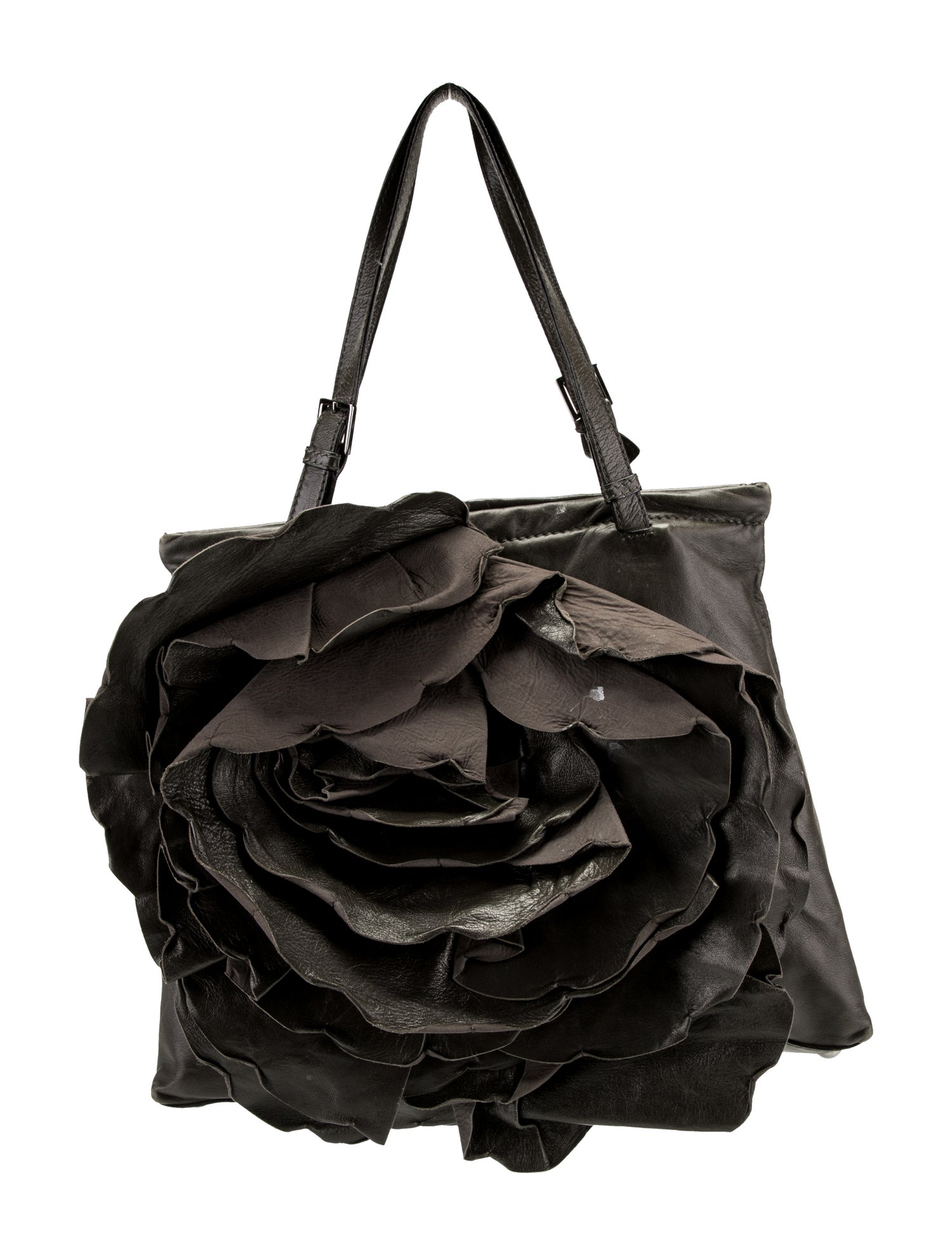 Valentino Petal Re - Petit Sac à Main Femme, Noir, Dimensions 15 X 10,5 X 2 Cm