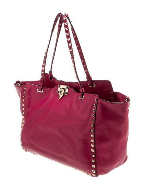 Valentino Leather Rockstud Tote