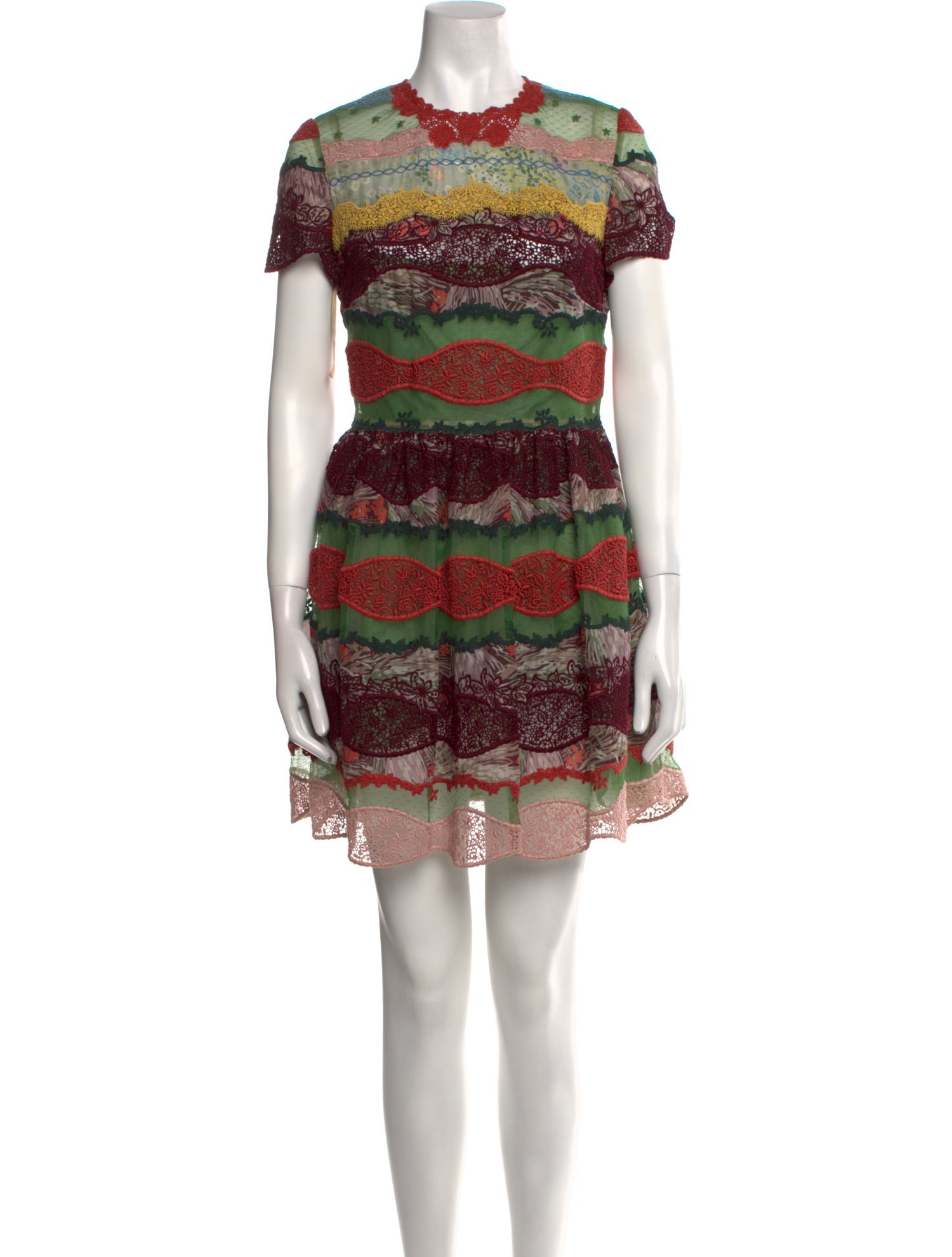 Valentino Printed Mini Dress w/ Tags