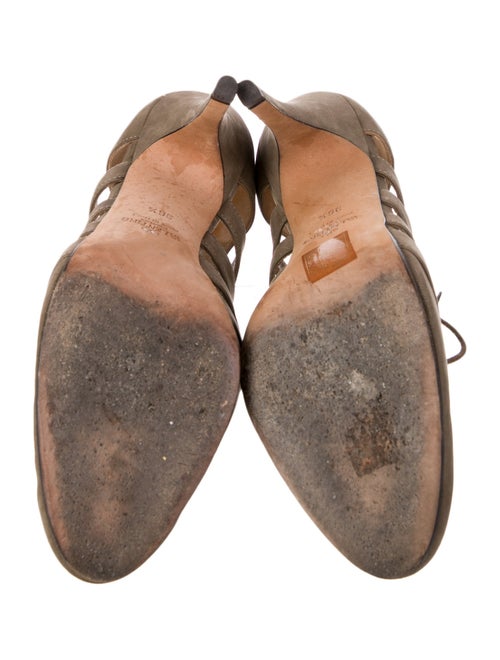 Valentino Leather Lace-Up Boots