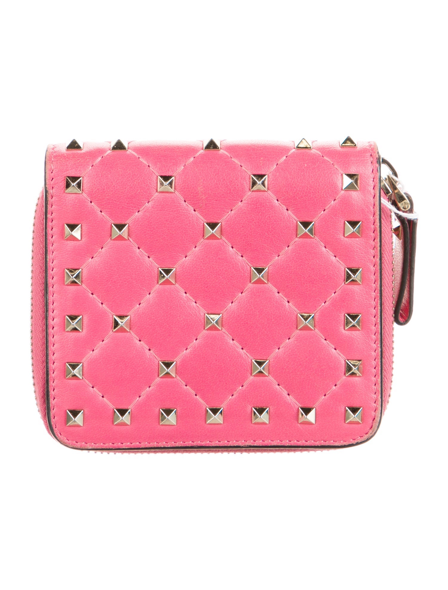 Valentino Rockstud Spike Leather Wallet