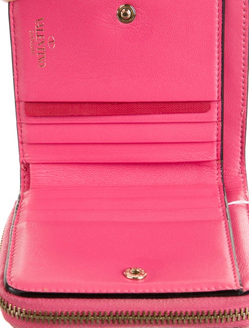 Valentino Rockstud Spike Leather Wallet