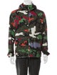 Valentino Rockstud Accents Camouflage Print Parka