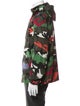 Valentino Rockstud Accents Camouflage Print Parka