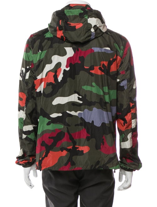 Valentino Rockstud Accents Camouflage Print Parka