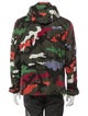 Valentino Rockstud Accents Camouflage Print Parka