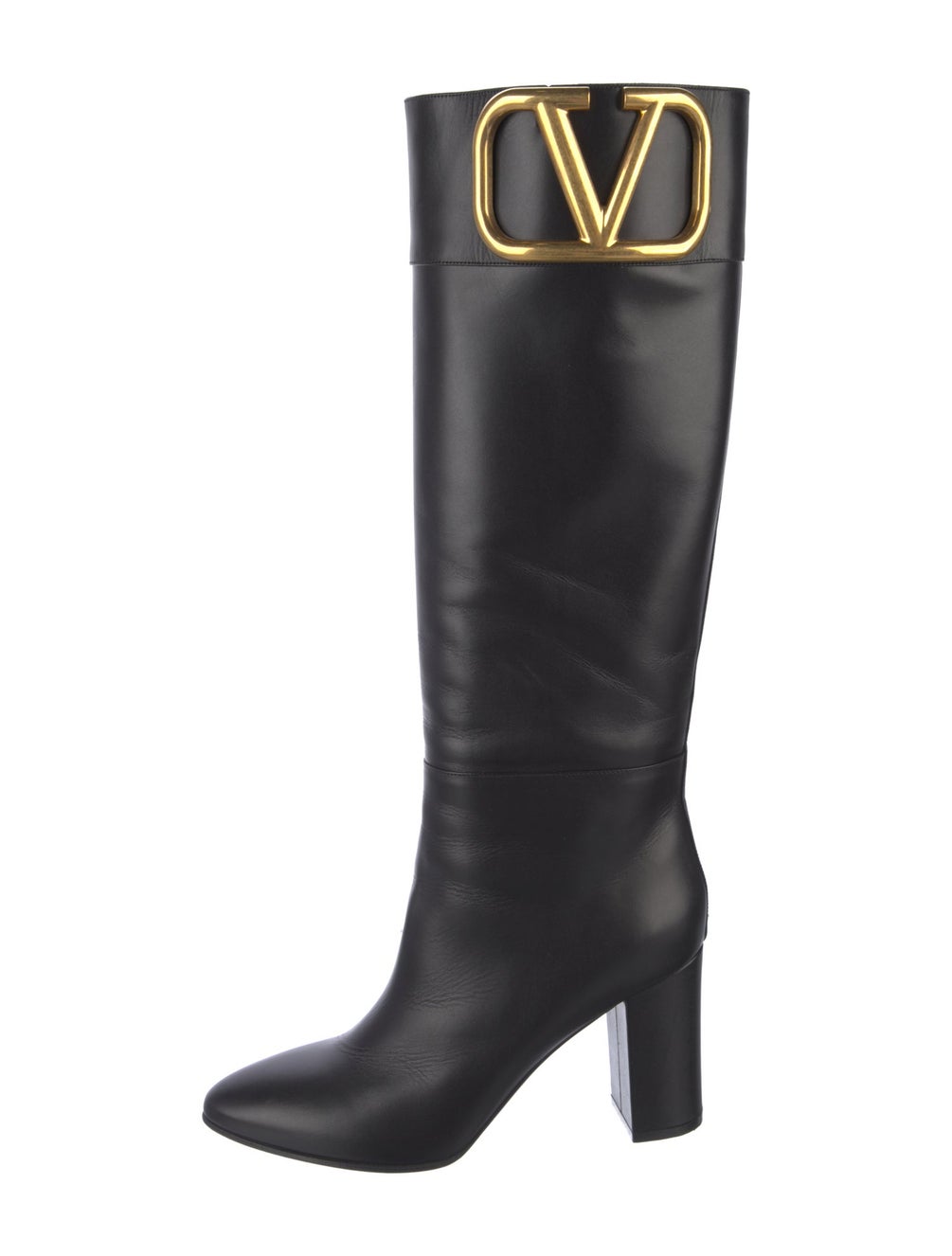 Valentino Leather Boots Black Boots, Shoes VAL441324 The RealReal