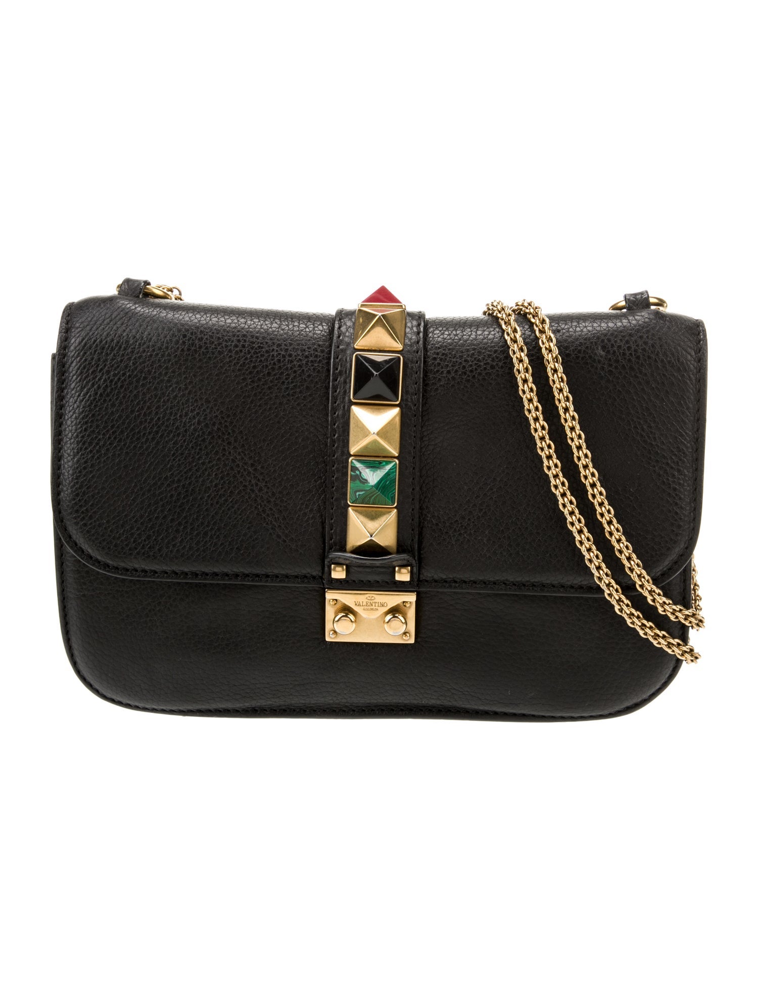 Valentino Rockstud Shoulder Bag Black Shoulder Bags, Handbags