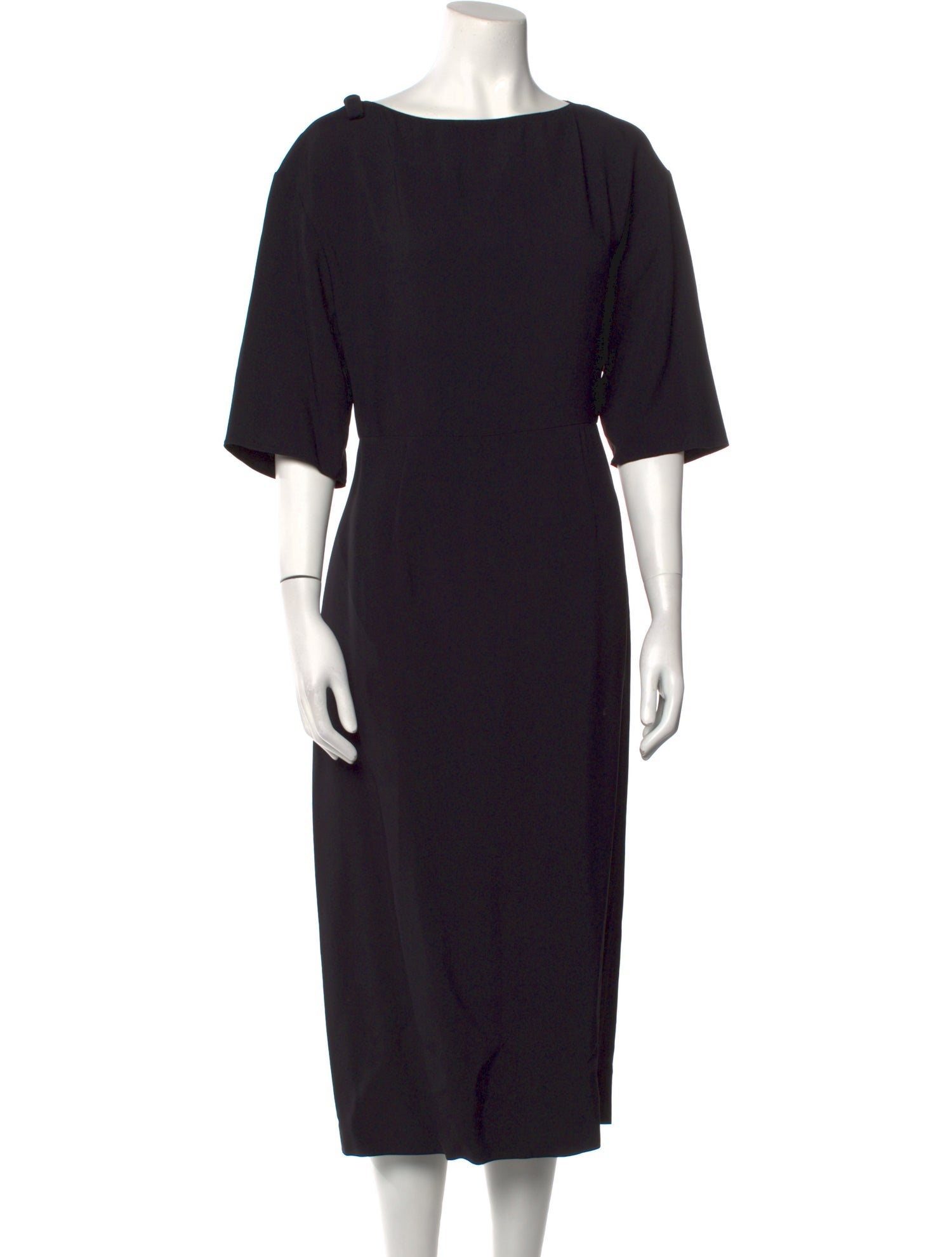 Valentino Bateau Neckline Midi Length Dress