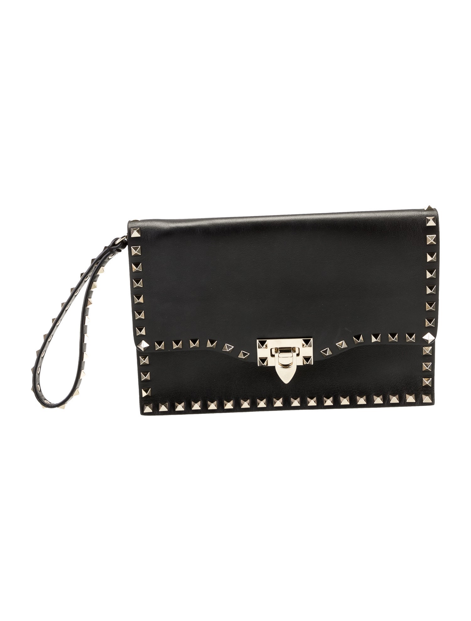 valentino swarovski crystal minaudiere box clutch black main image 0