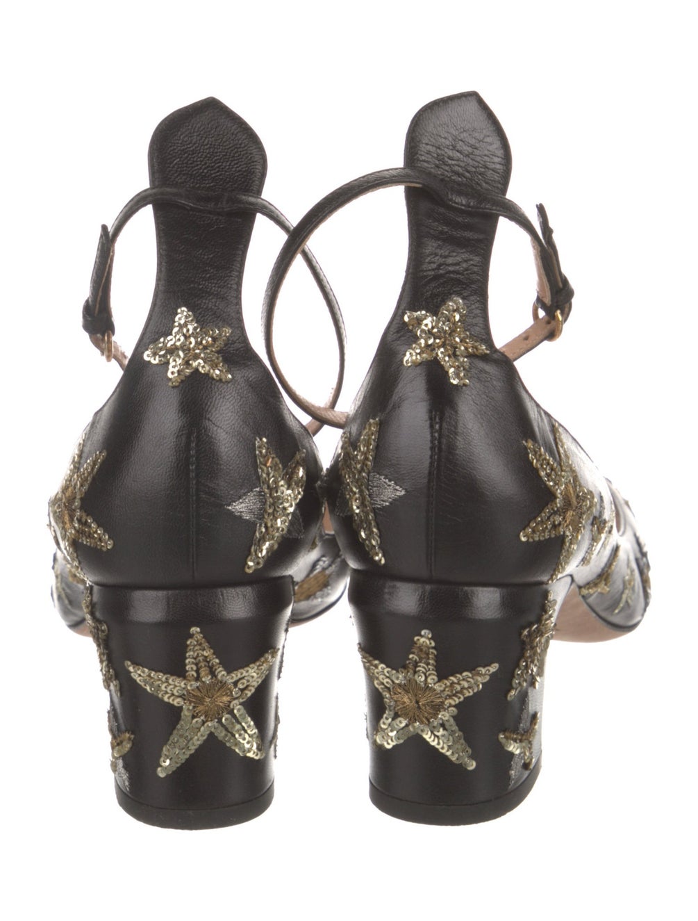 Valentino Leather Printed Pumps Black Pumps, Shoes VAL446307 The