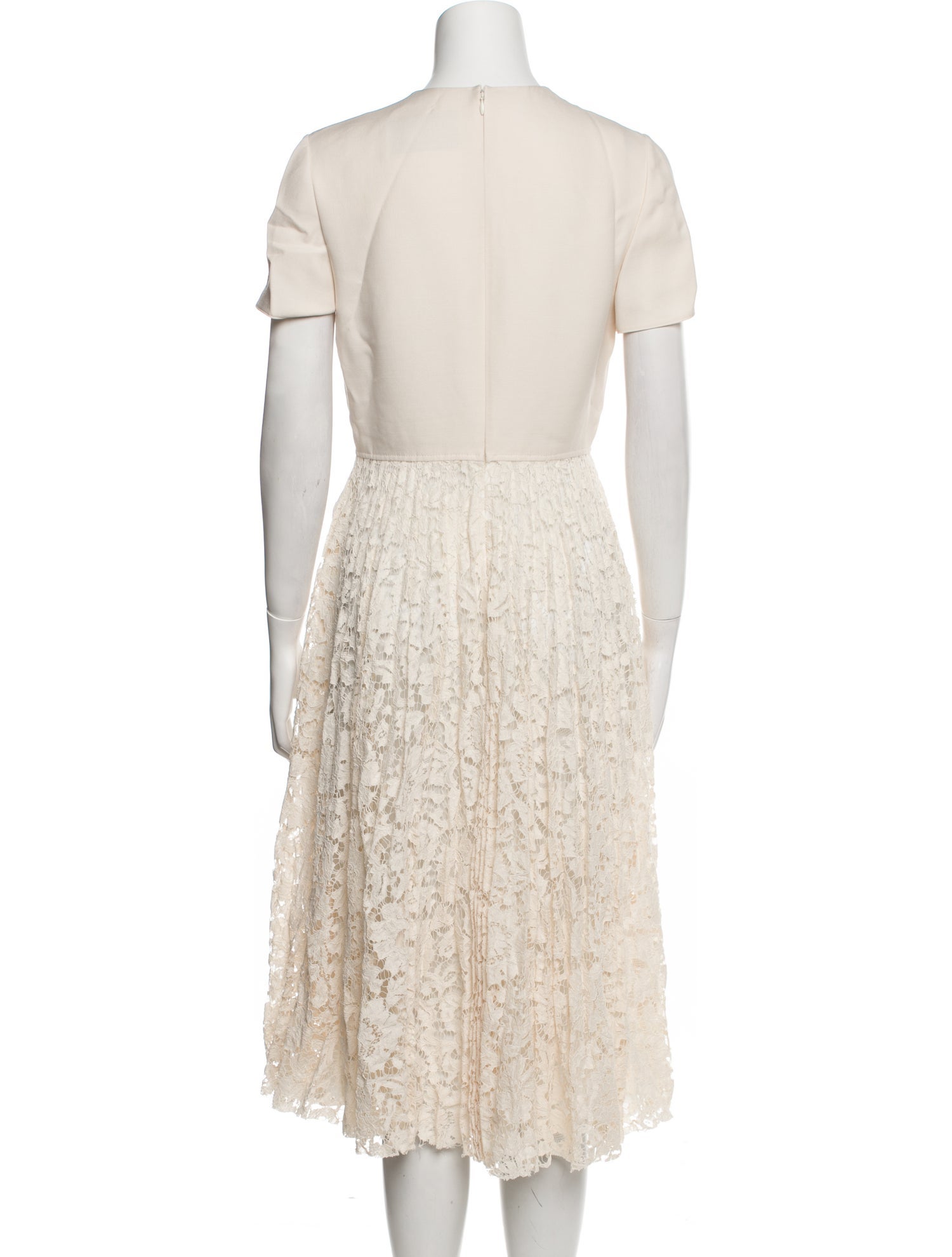 Valentino Crew Neck Midi Length Dress