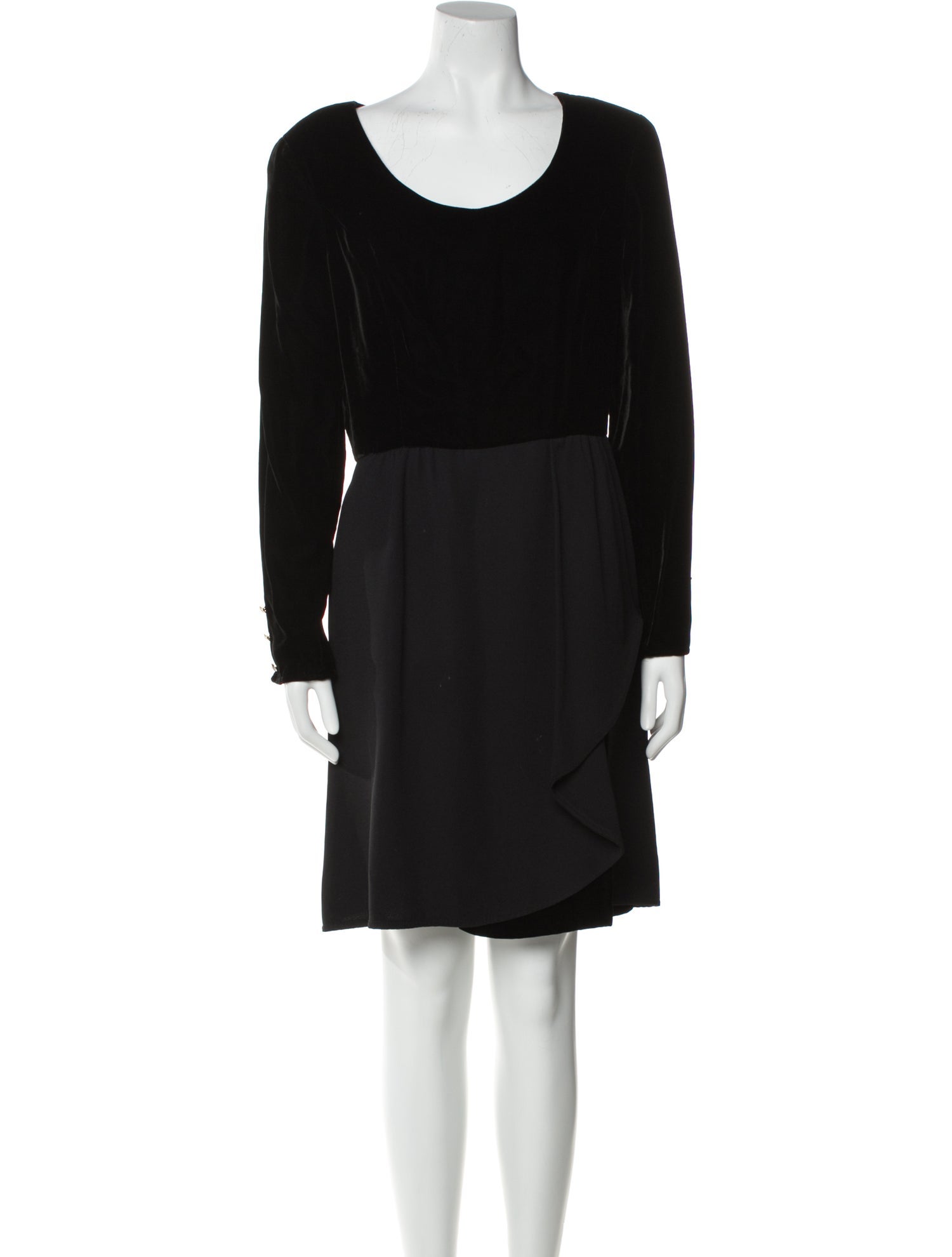 Valentino Scoop Neck Knee-Length Dress