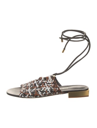 Salvatore Ferragamo Leather Patterned Sandals