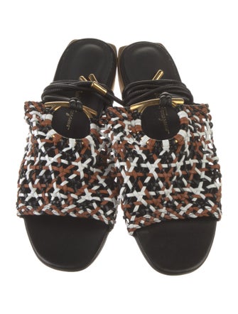 Salvatore Ferragamo Leather Patterned Sandals