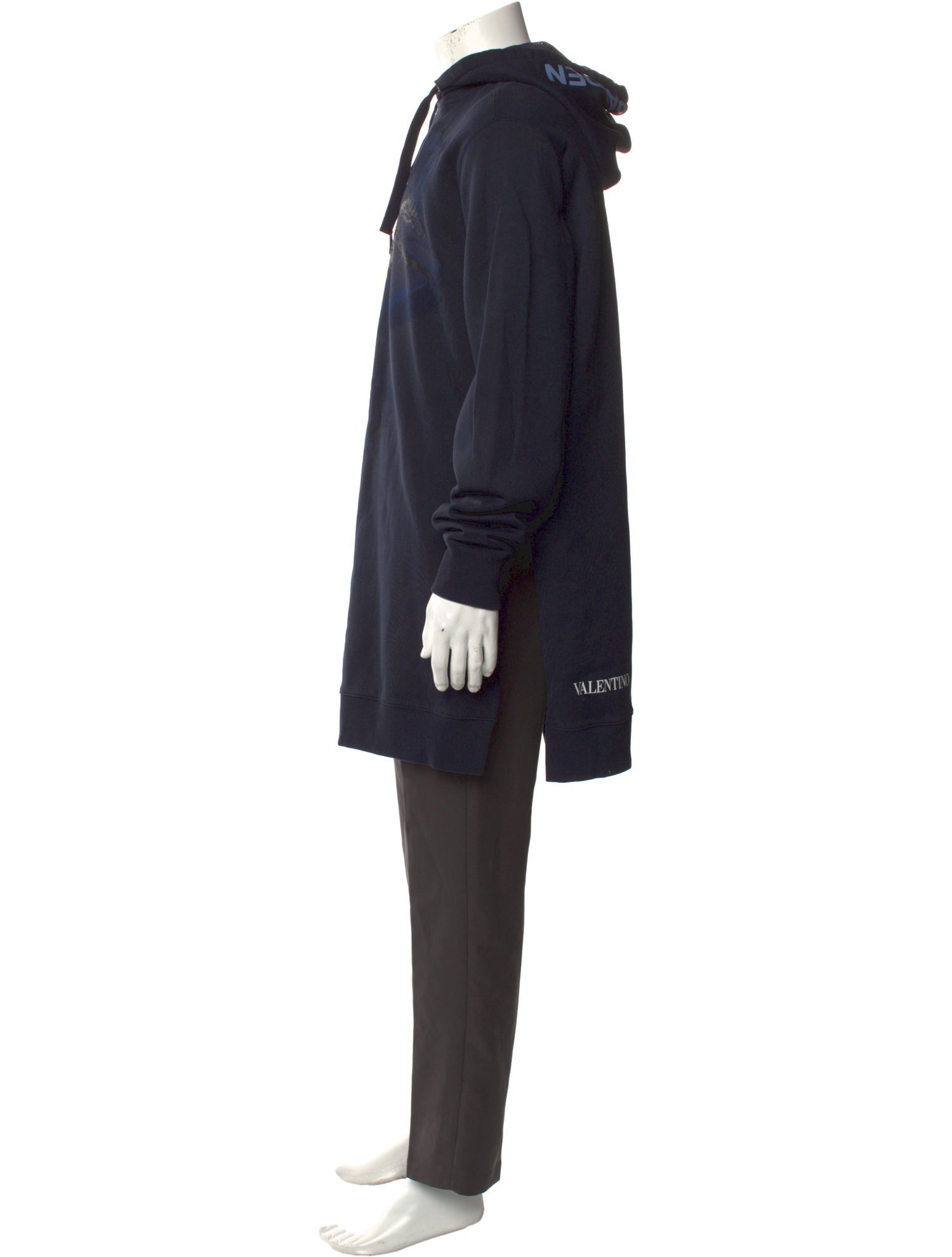 Valentino Graphic Print Crew Neck Hoodie