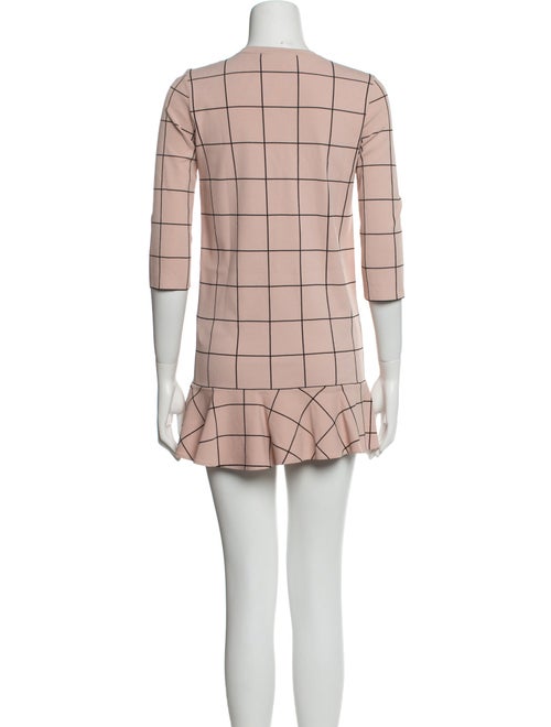 Valentino Plaid Print Mini Dress