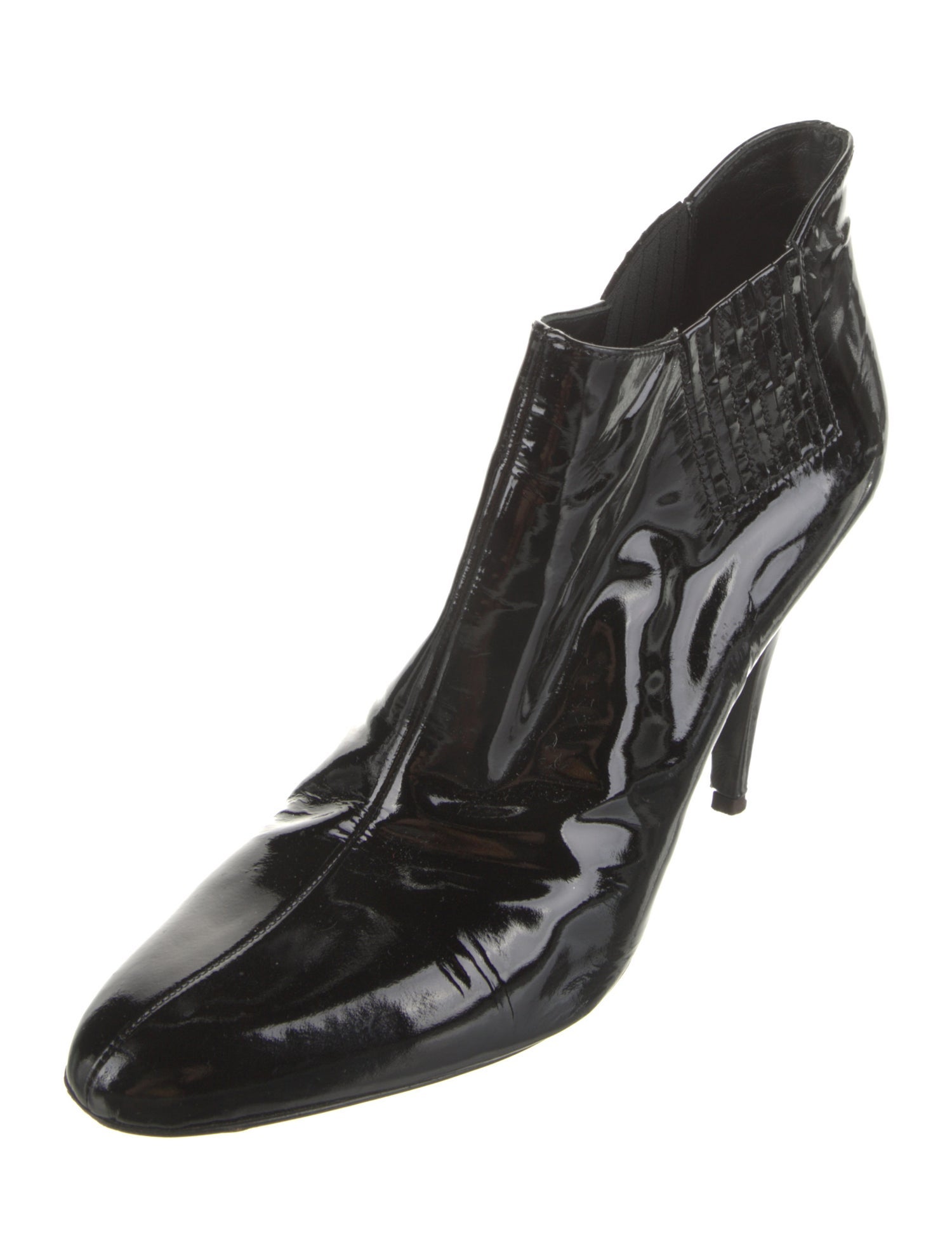 Valentino Patent Leather Chelsea Boots