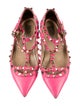 Valentino Leather Studded Accents Ballet Flats