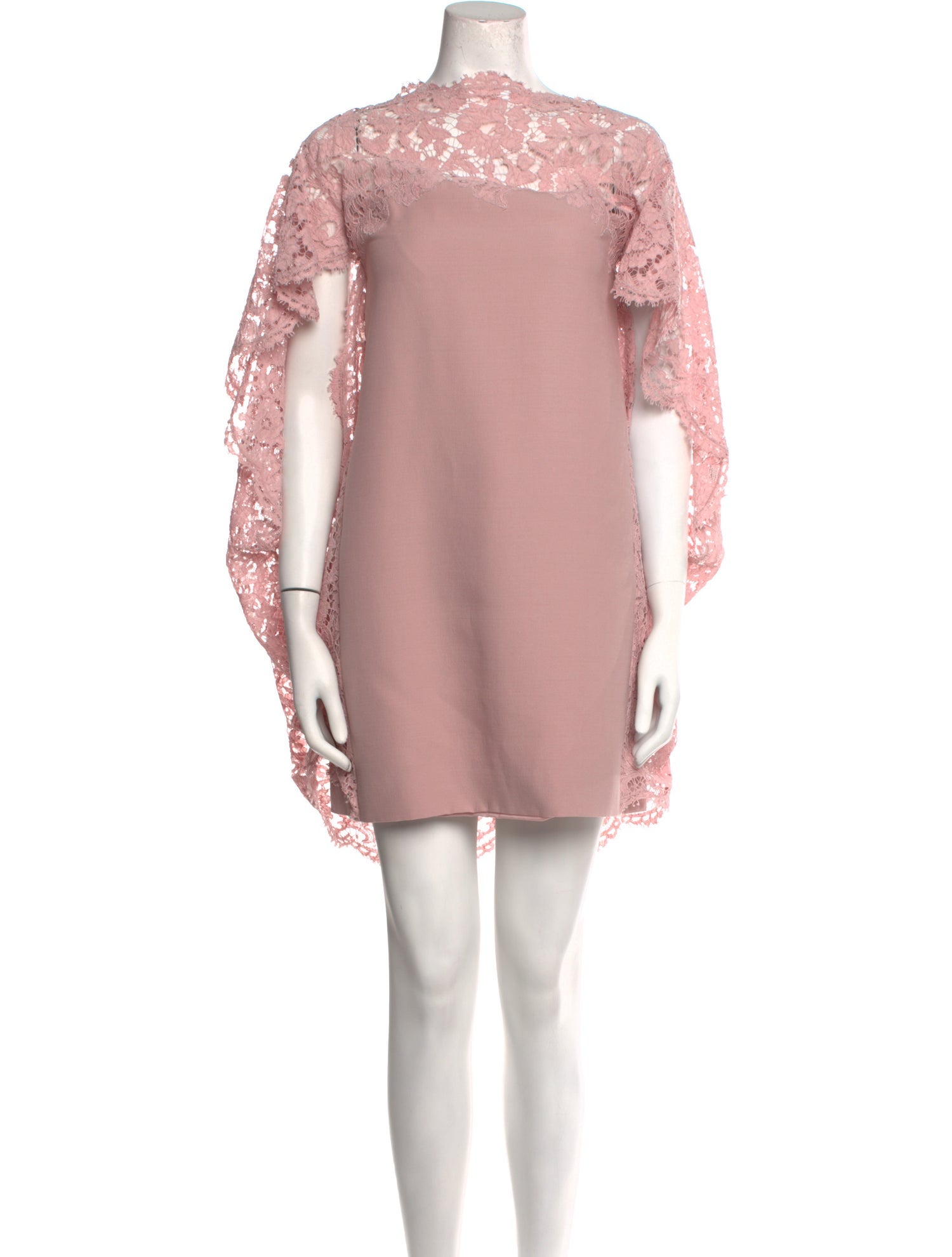 Valentino Mock Neck Mini Dress - Pink Dresses, Clothing - VAL450822 | The  RealReal