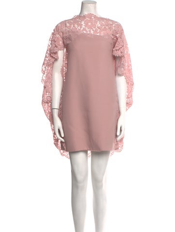 Valentino Dresses Mock Neck Mini Dress Us4, It40 | S