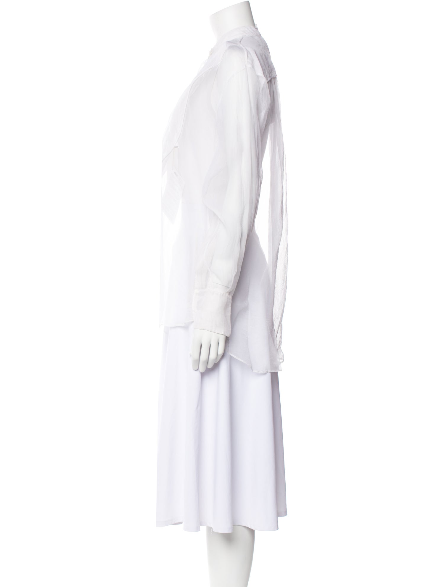 Valentino Silk Mock Neck Tunic